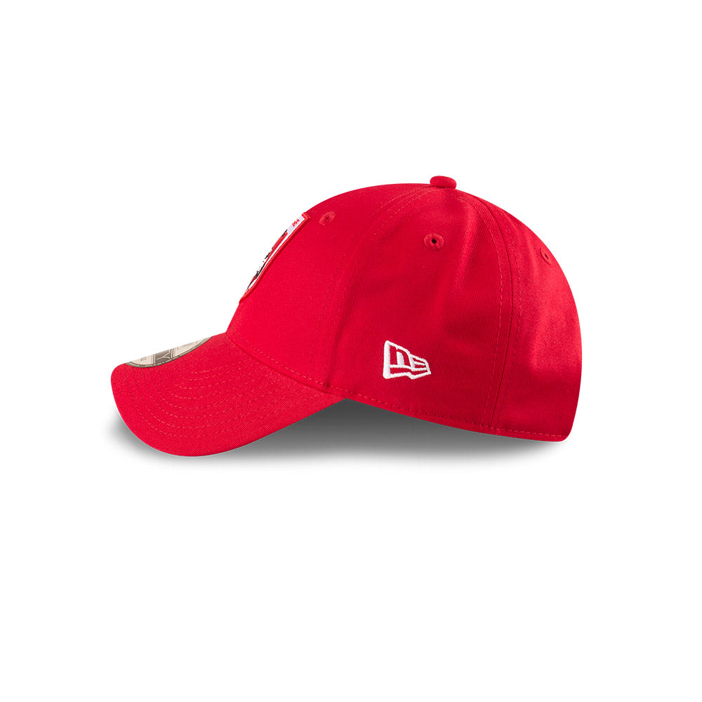 St George Illawarra Dragons Youth Hat - NRL 2025 Badged Red OTC 9Forty Kids Strapback Cap - New Era